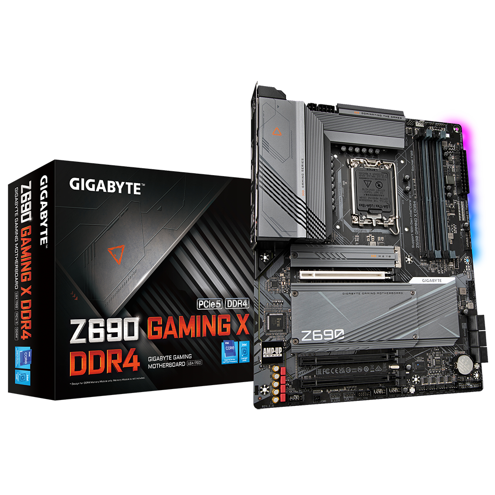 Bekijk afbeelding 1 van Gigabyte 1700 Z690 GAMING X DDR4 -3xM.2/DP/HDMI/ATX